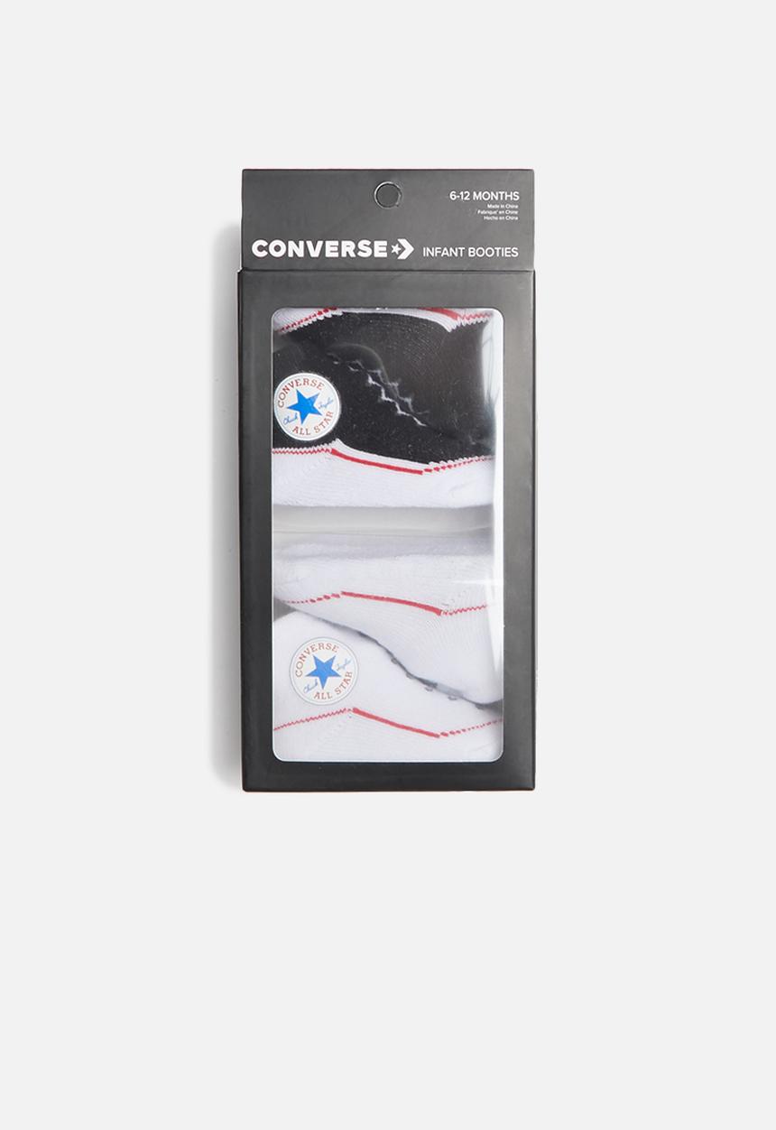 Converse - Chuck infant bootie 2pack - black & white