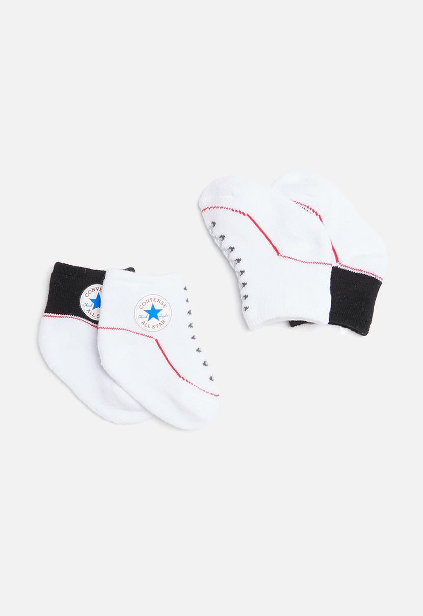 Converse - Chuck infant bootie 2pack - black & white