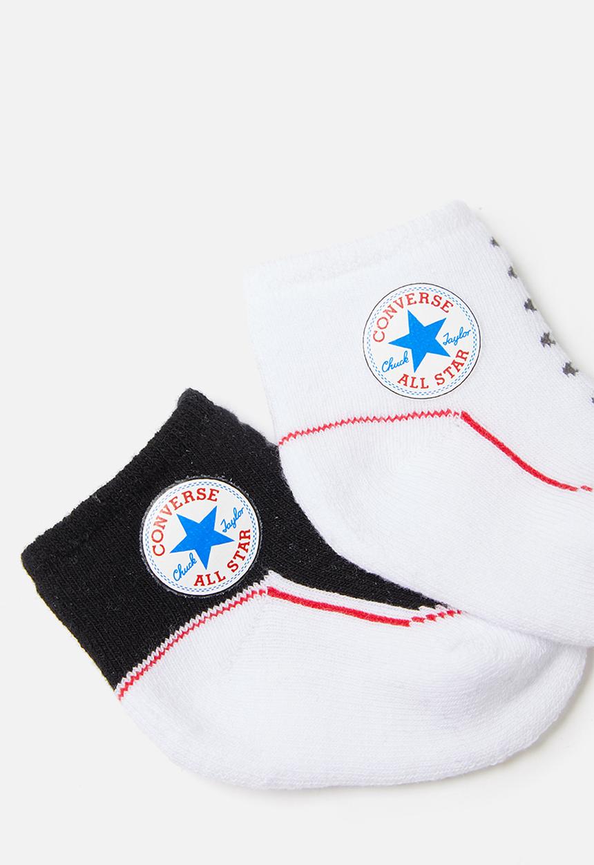 Converse - Chuck infant bootie 2pack - black & white