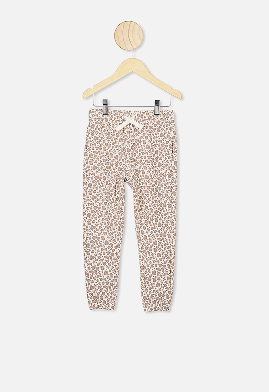 Cotton On - Keira cuff pant - white & brown 