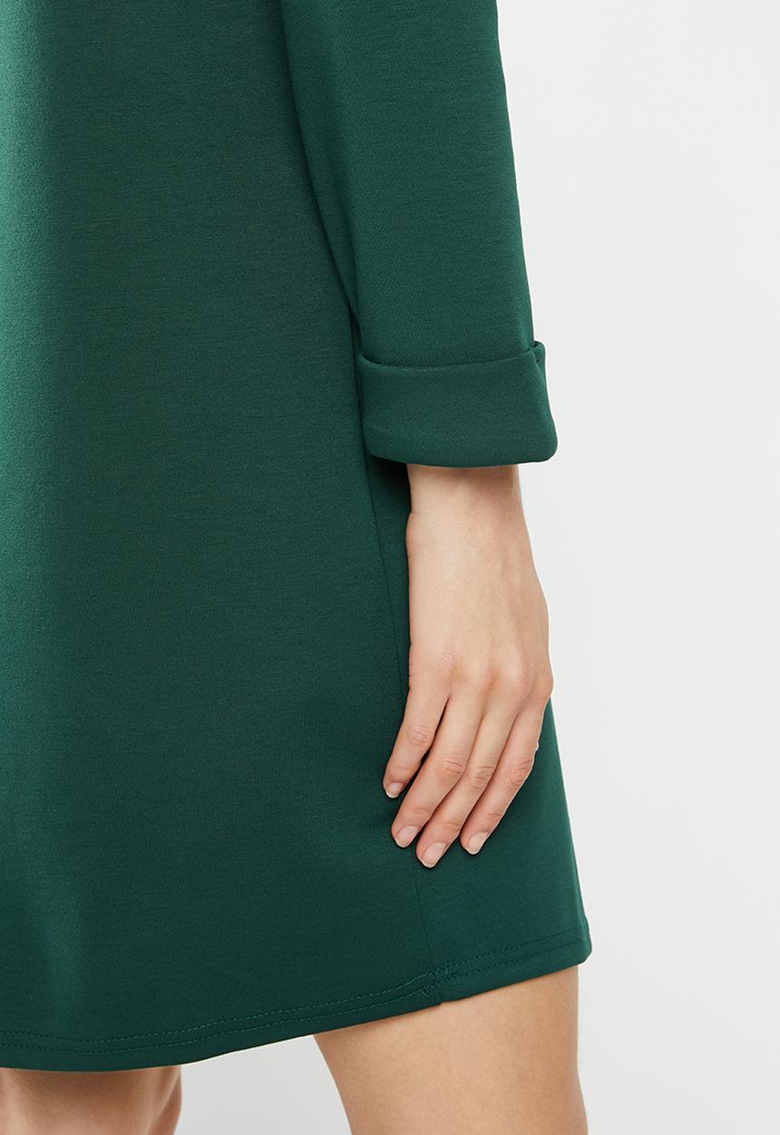 MANGO - Dress veldus - green