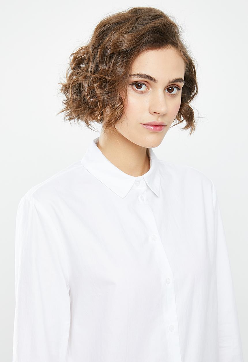 MANGO - Oxford shirt - white