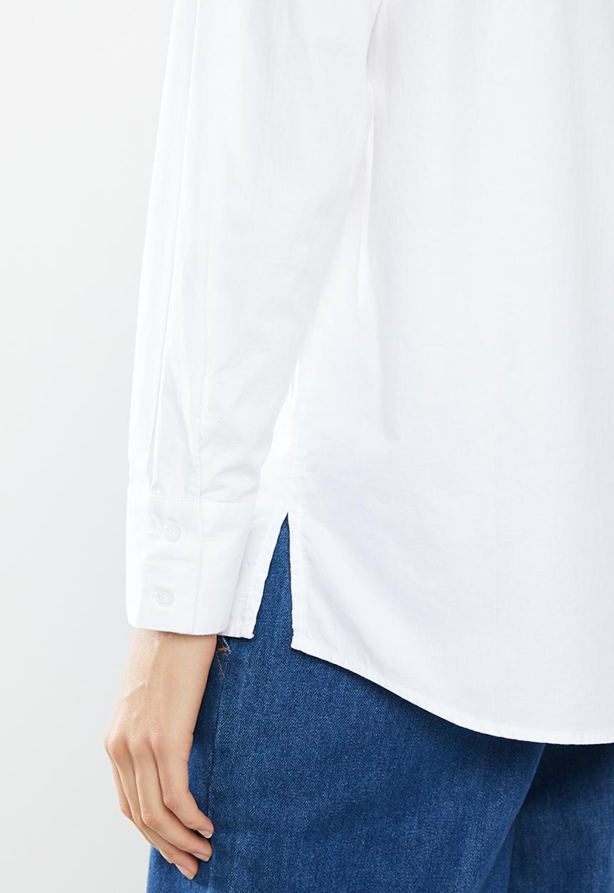 MANGO - Oxford shirt - white