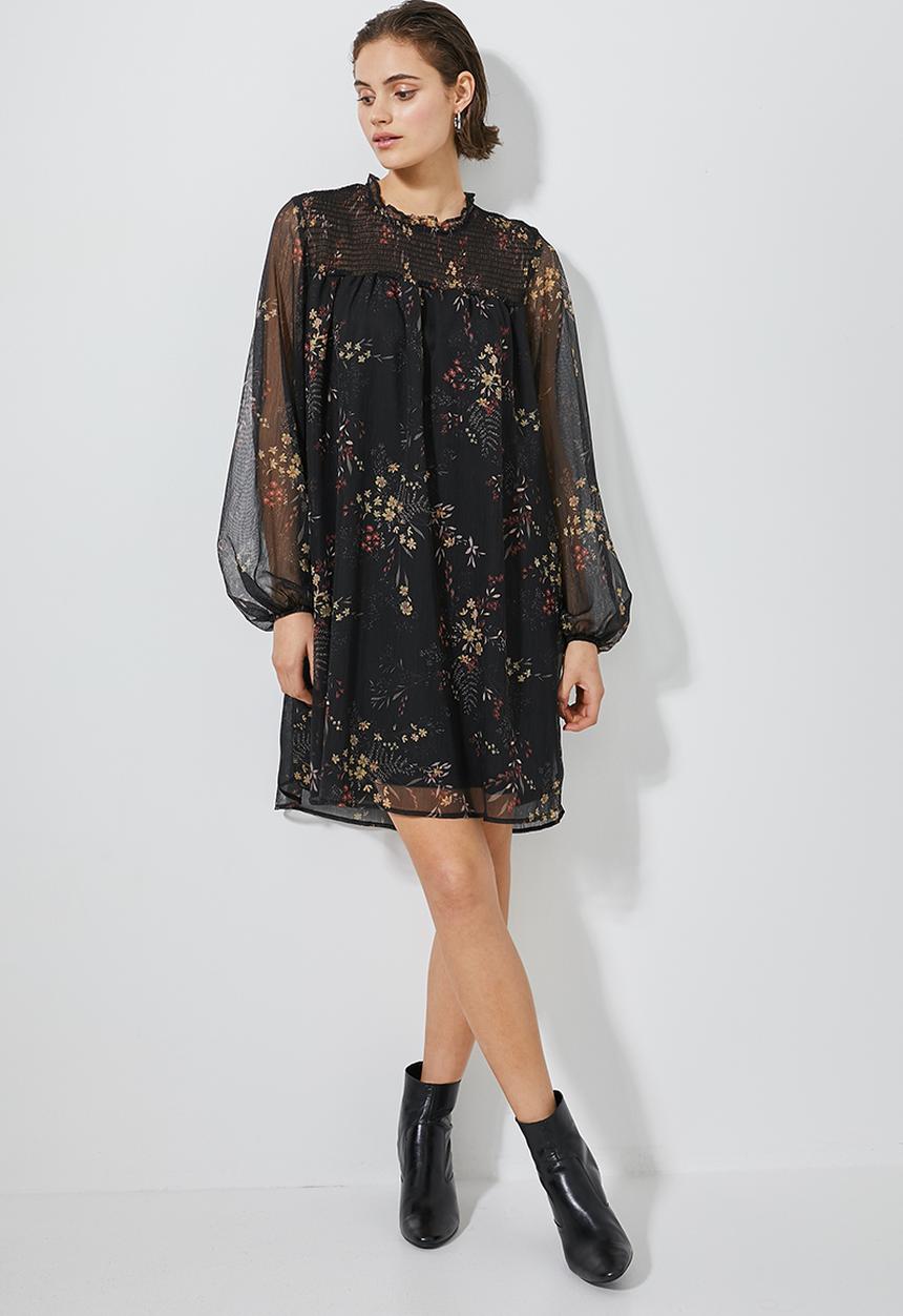 Superbalist - Shirred babydoll dress - multi