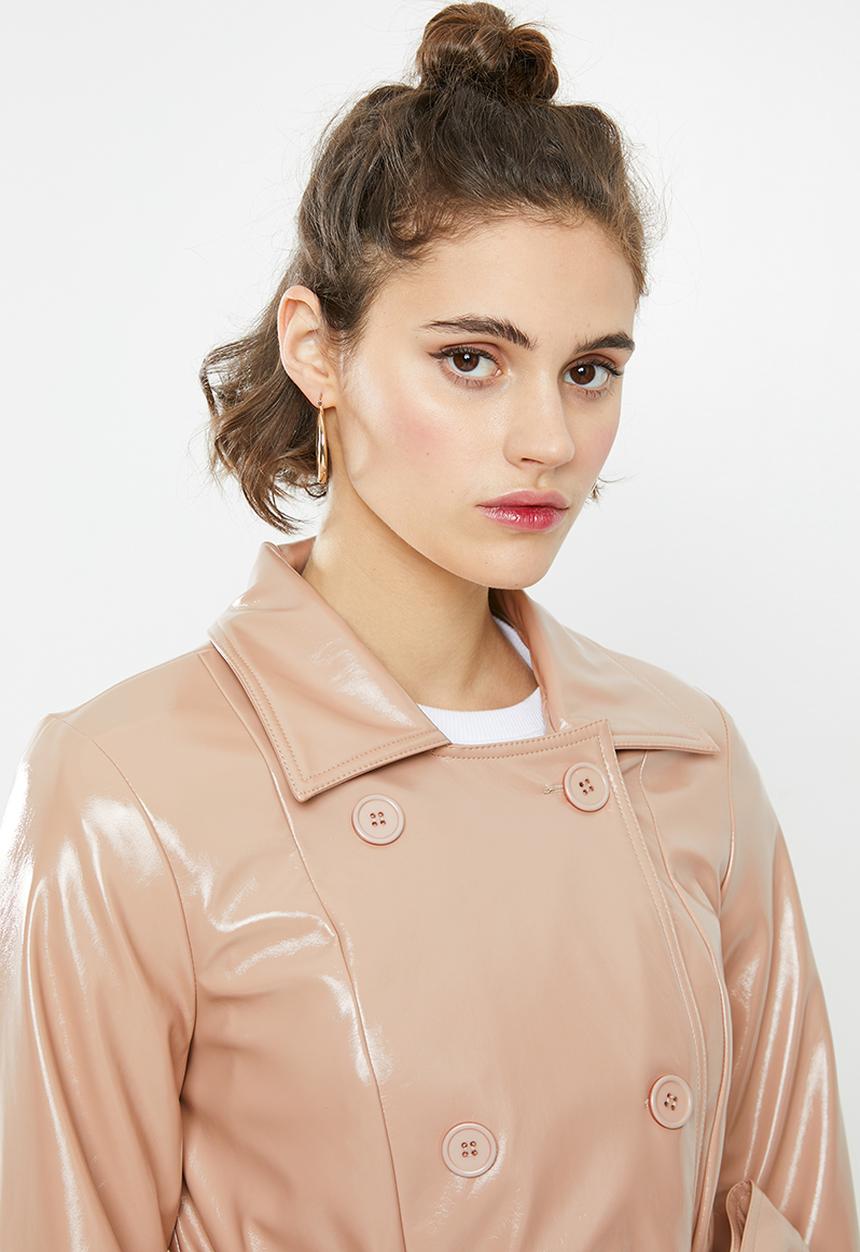 Blake - Vinyl trench coat - neutral