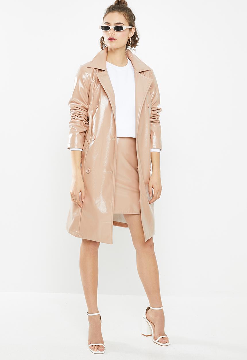 Blake - Vinyl trench coat - neutral