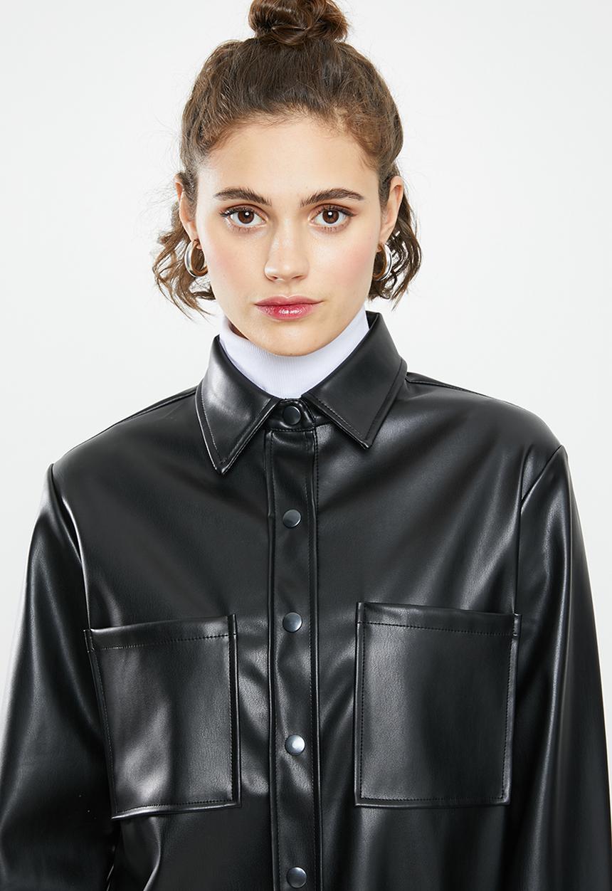 Blake - Pu jacket - black