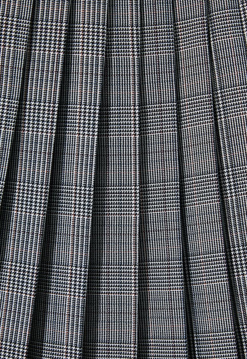 Blake - Pleated check mini skirt - hazel