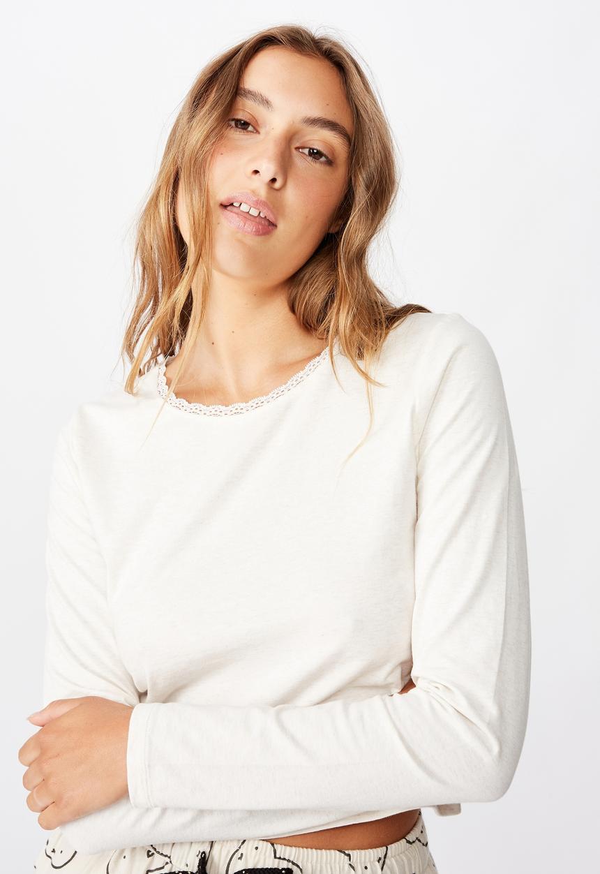 Cotton On - Bed time jersey top - neutral 