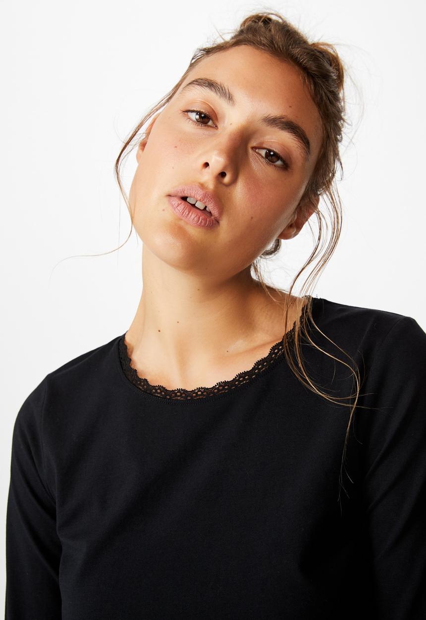 Cotton On - Bed time jersey top - black