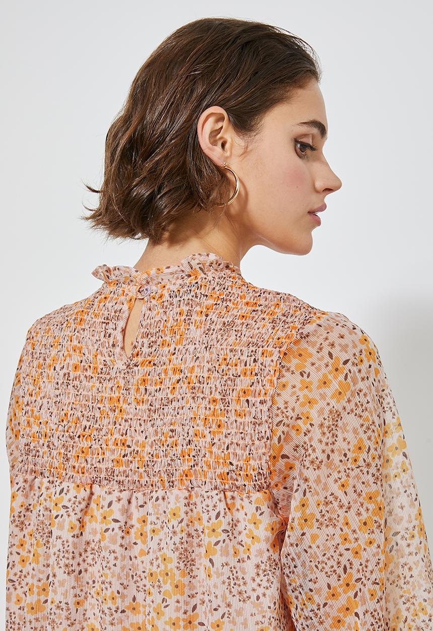 Superbalist - Shirred babydoll dress - orange