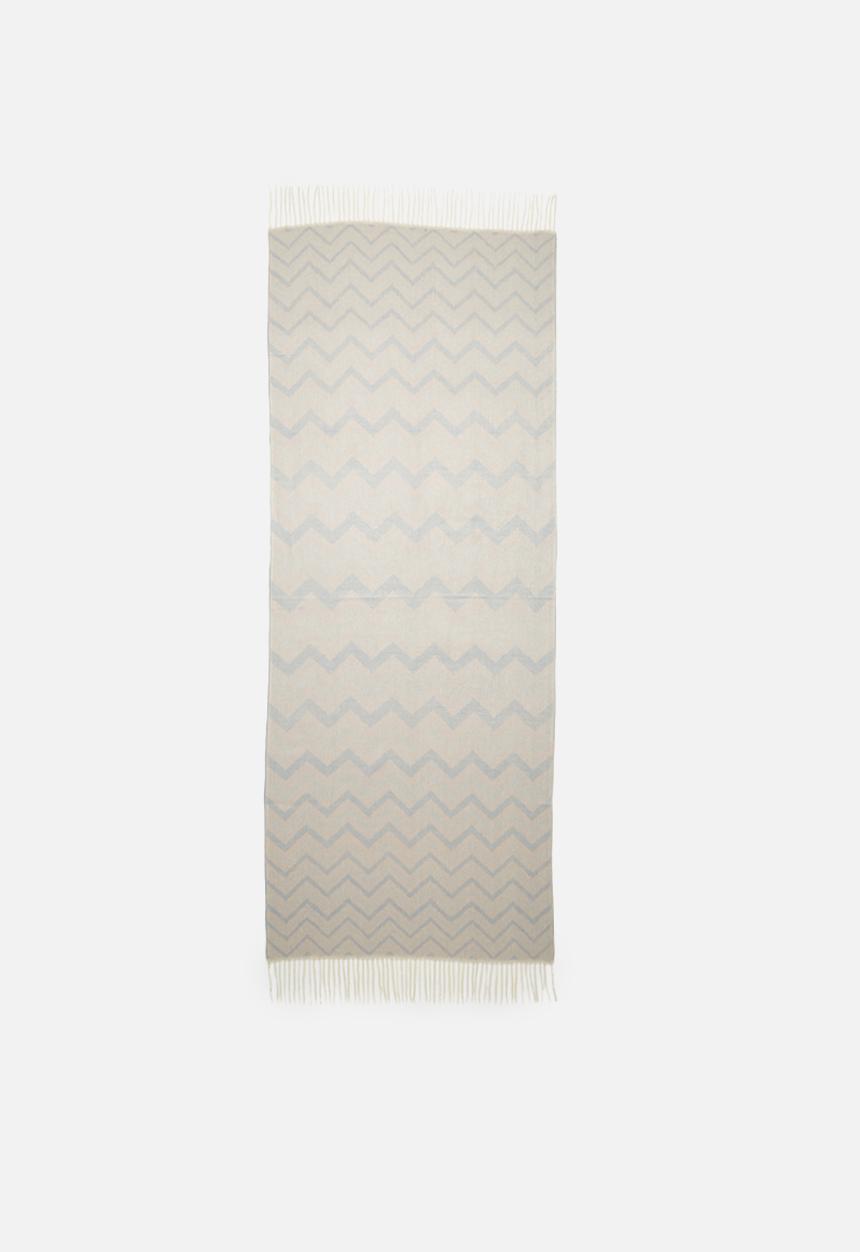 edit - Chevron print scarf - pink & blue