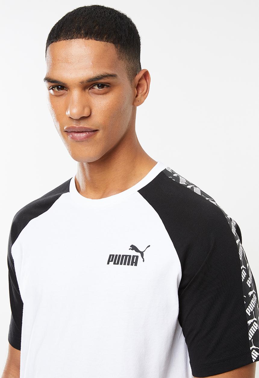 PUMA - Amplified raglan tee - white & black