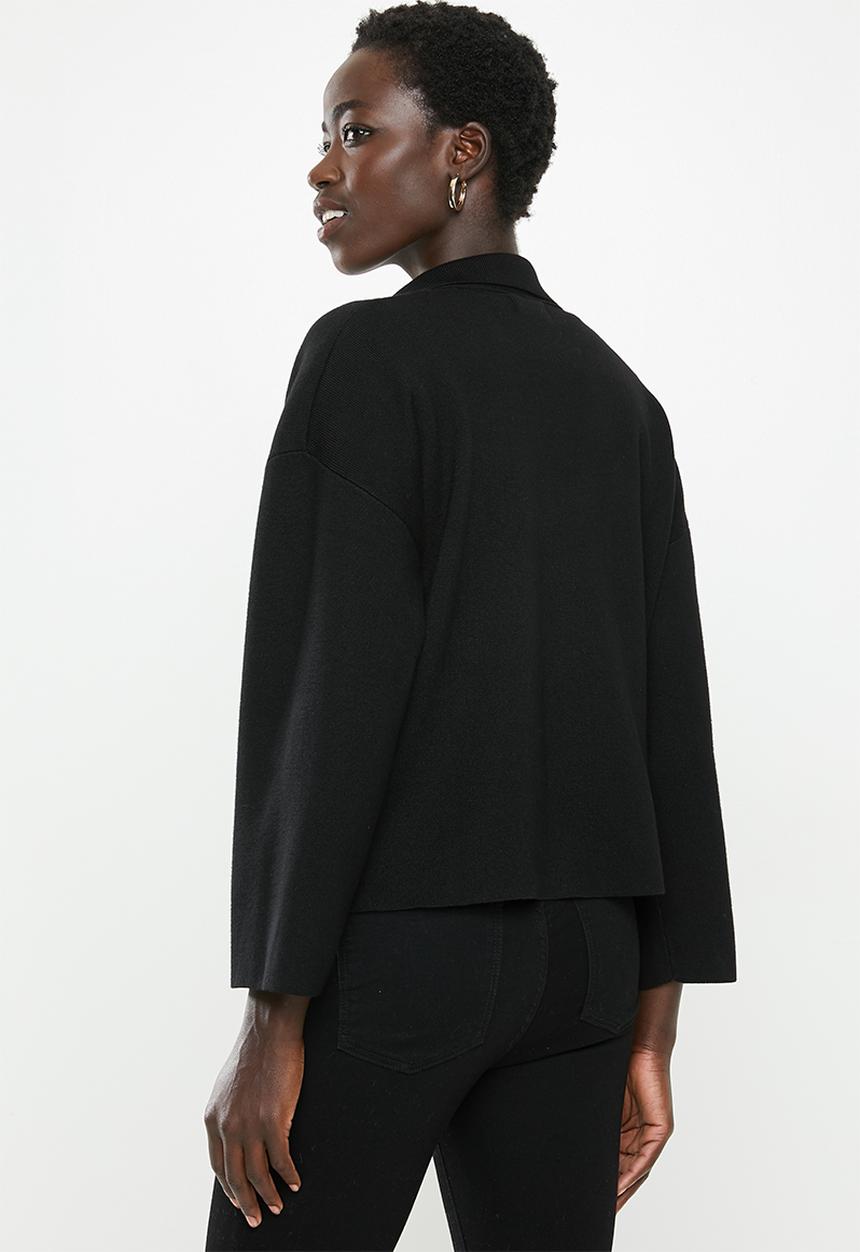 POLO - Hillary cropped relaxed jacket - black