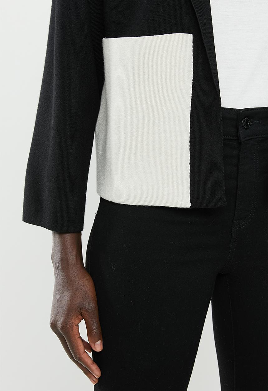 POLO - Hillary cropped relaxed jacket - black