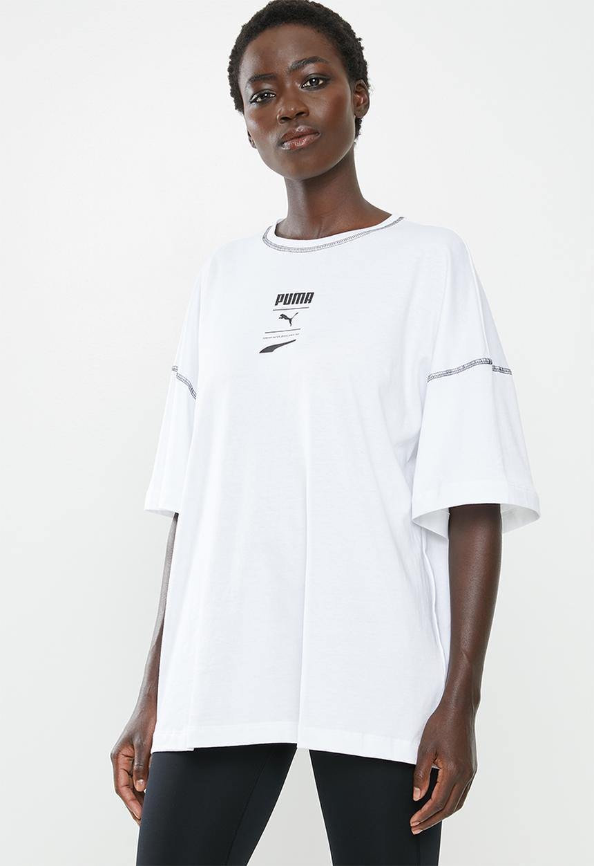 PUMA - Recheck pack graphic tee - white