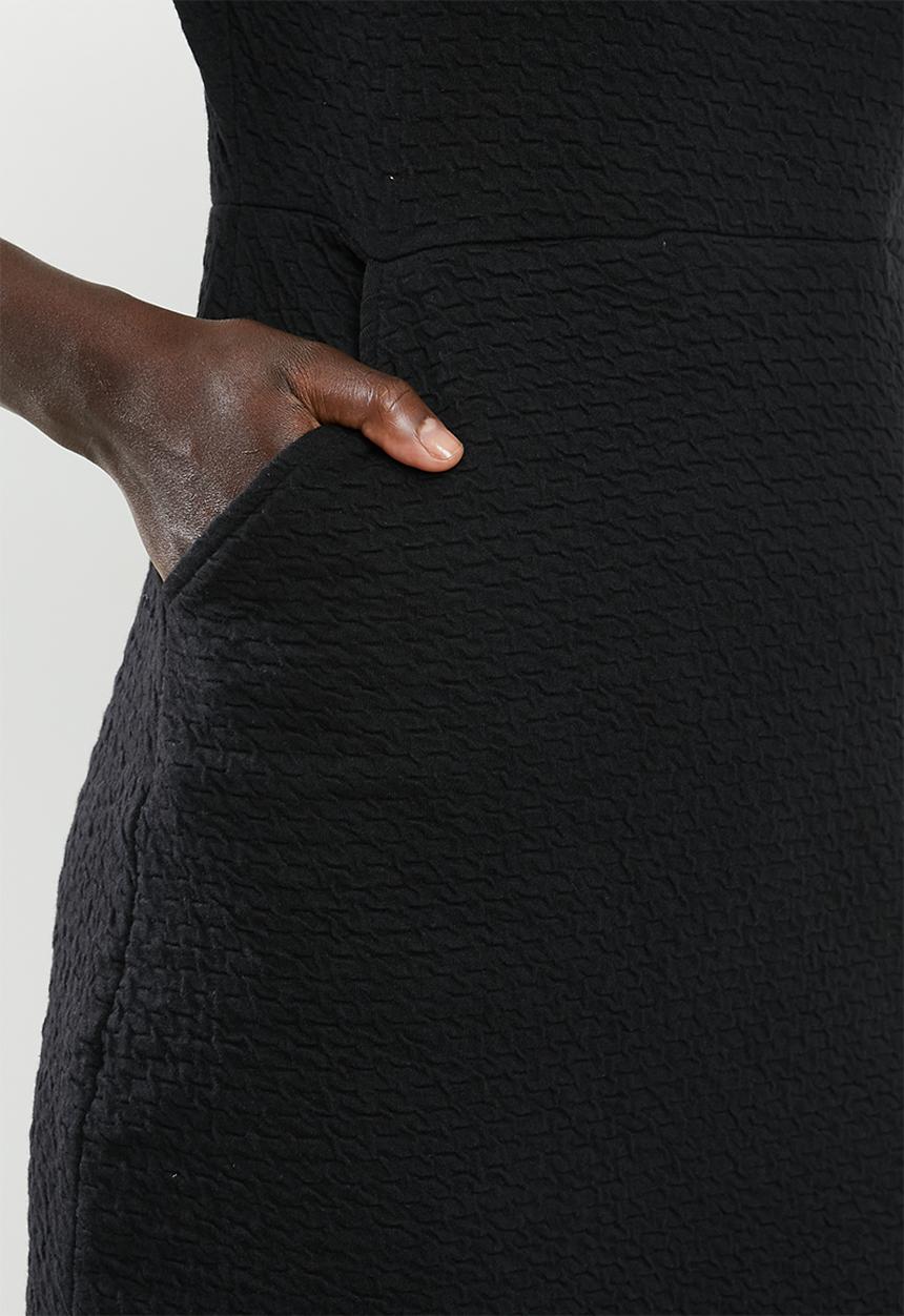 POLO - Monna rib turtle neck dress - multi
