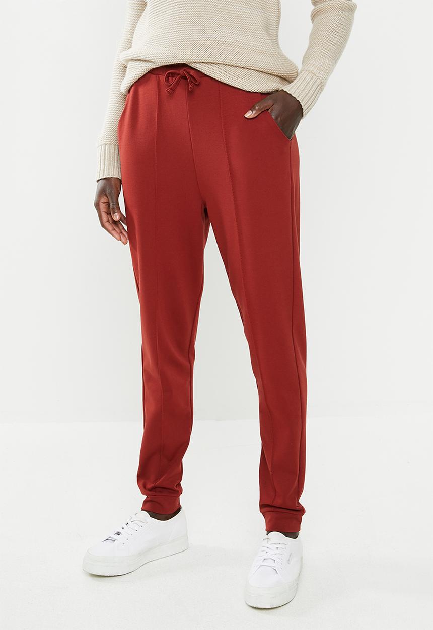 edit - Ponti knit jogger - rust