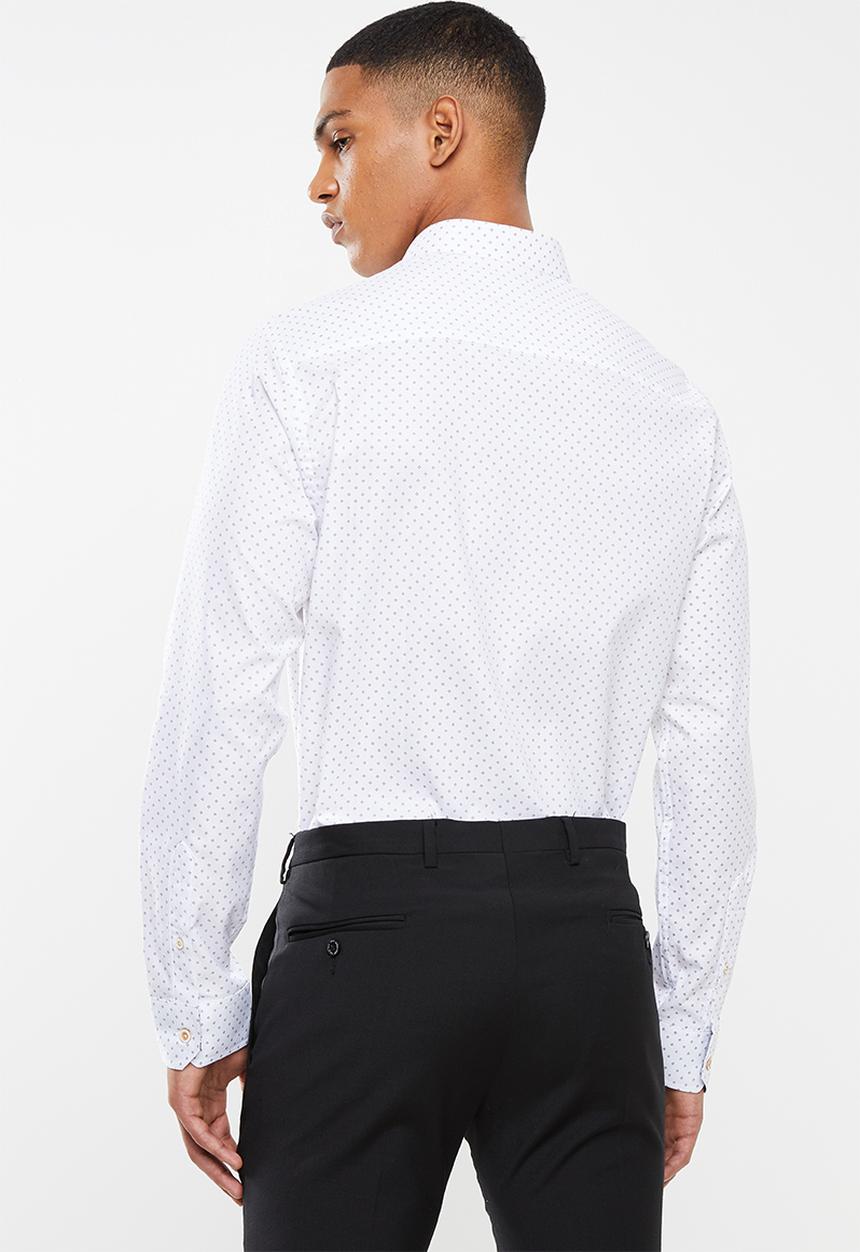 Pringle of Scotland - Luis long sleeve styled shirt - white