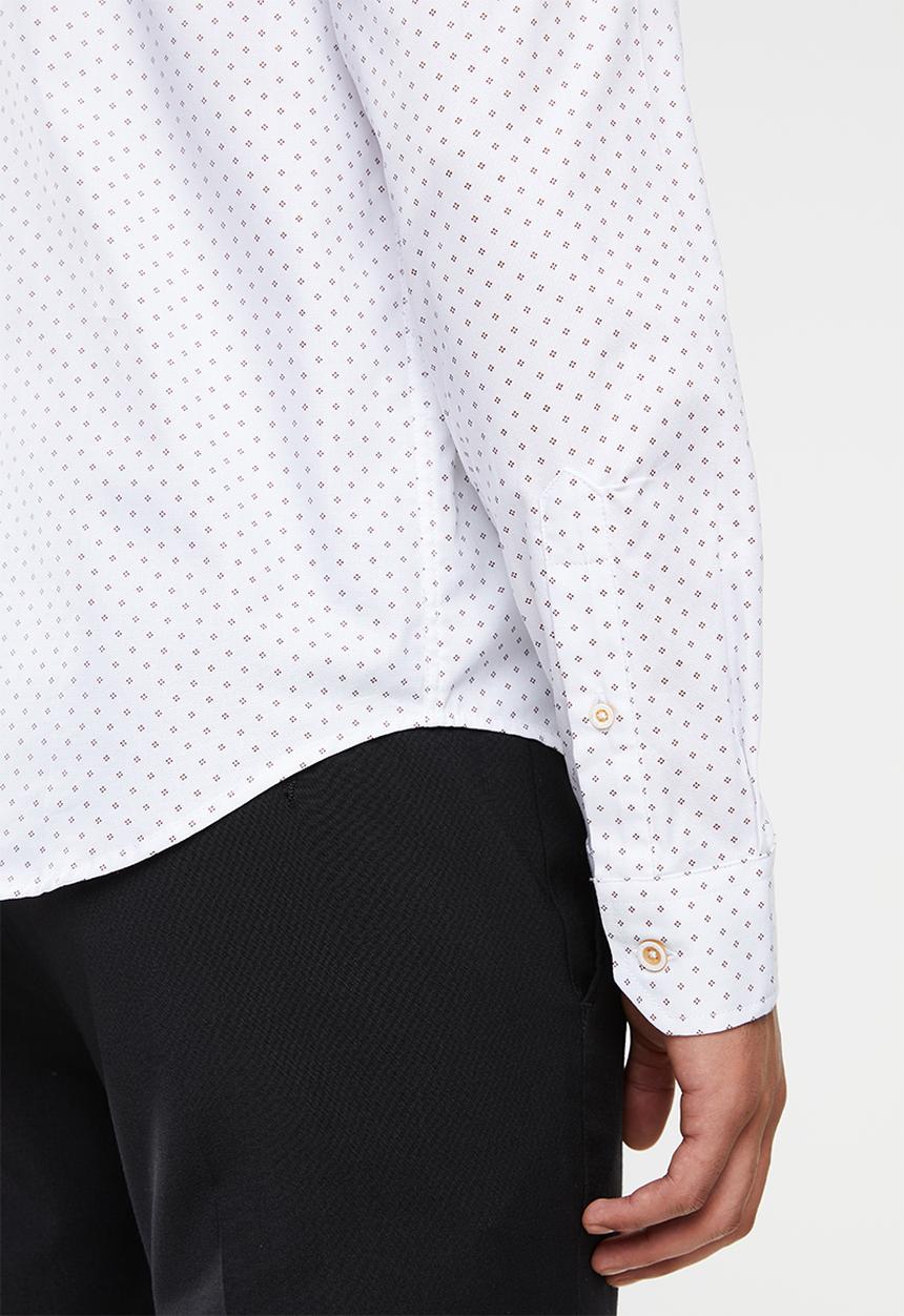 Pringle of Scotland - Luis long sleeve styled shirt - white