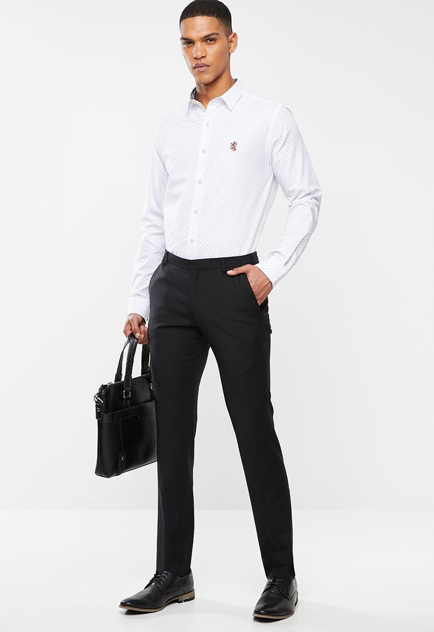 Pringle of Scotland - Luis long sleeve styled shirt - white