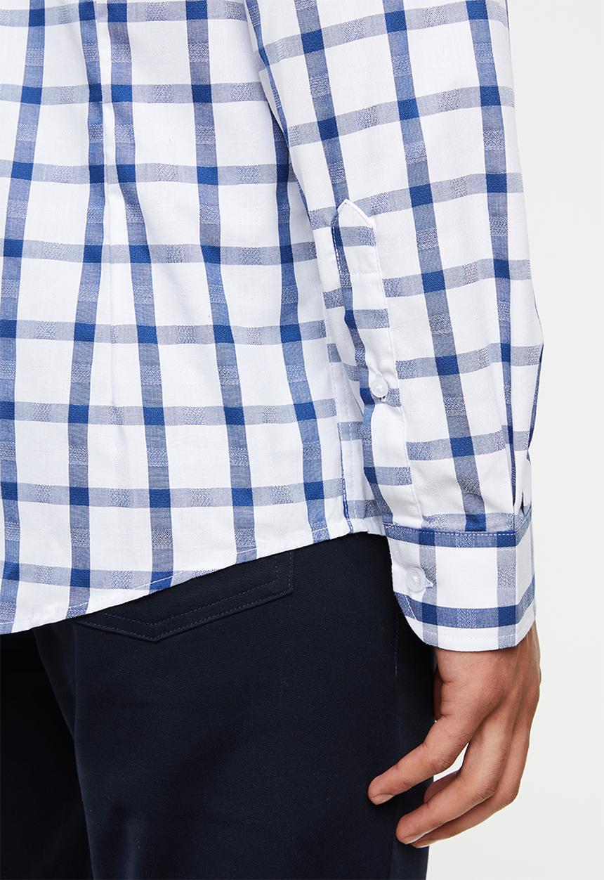 Pringle of Scotland - Maverick tailored shirt - white & blue