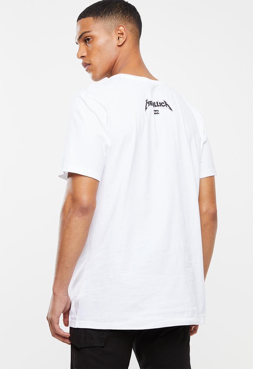 Billabong  - Metallica One short sleeve tee - white