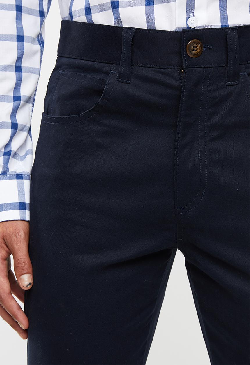 Pringle of Scotland - Macintosh 5 pocket trousers - navy
