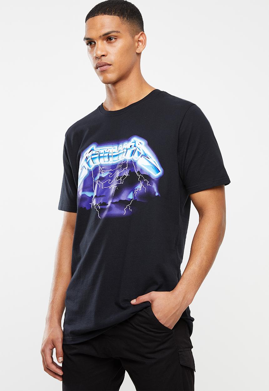 Billabong  - Metallica Ride the lightning short sleeve tee - black