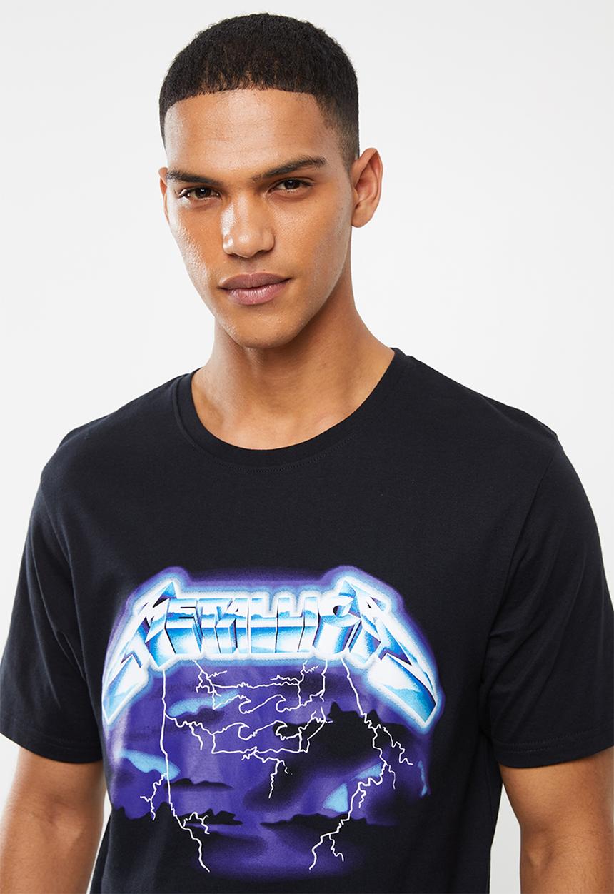 Billabong  - Metallica Ride the lightning short sleeve tee - black