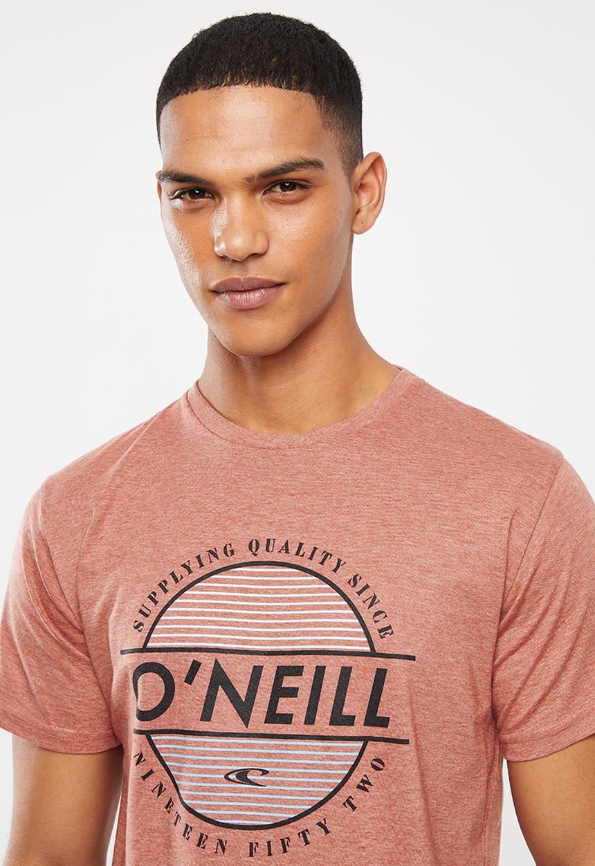 O'Neill - Brown short sleeve tee - rust red
