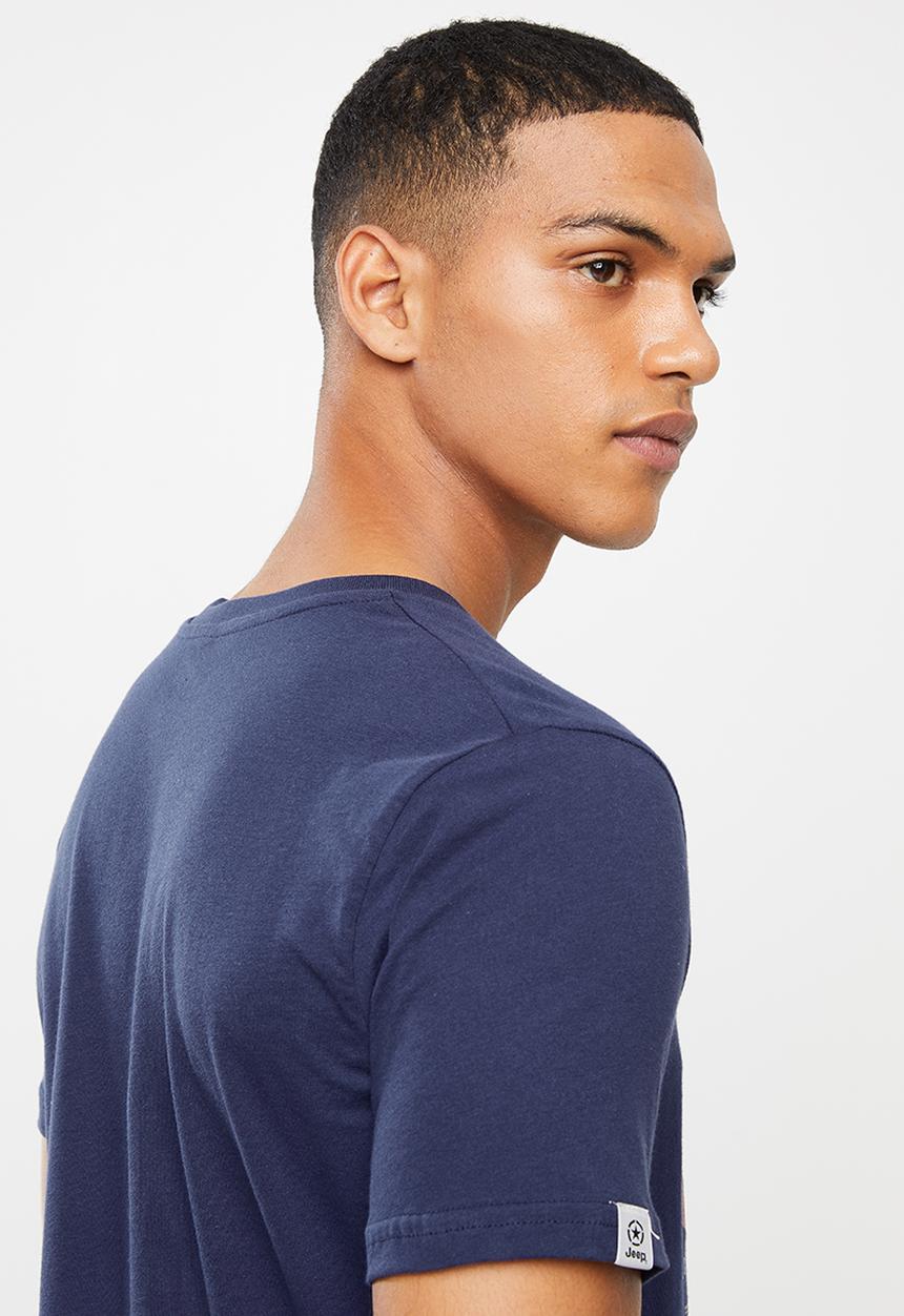 JEEP - Slogan short sleeve tee - blue