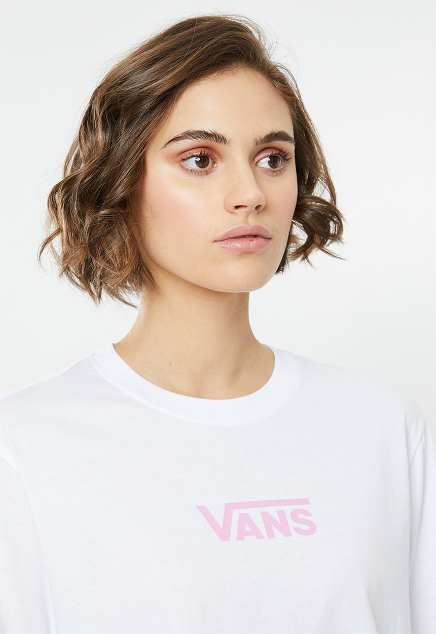 Vans - Airborne long sleeve crop - white