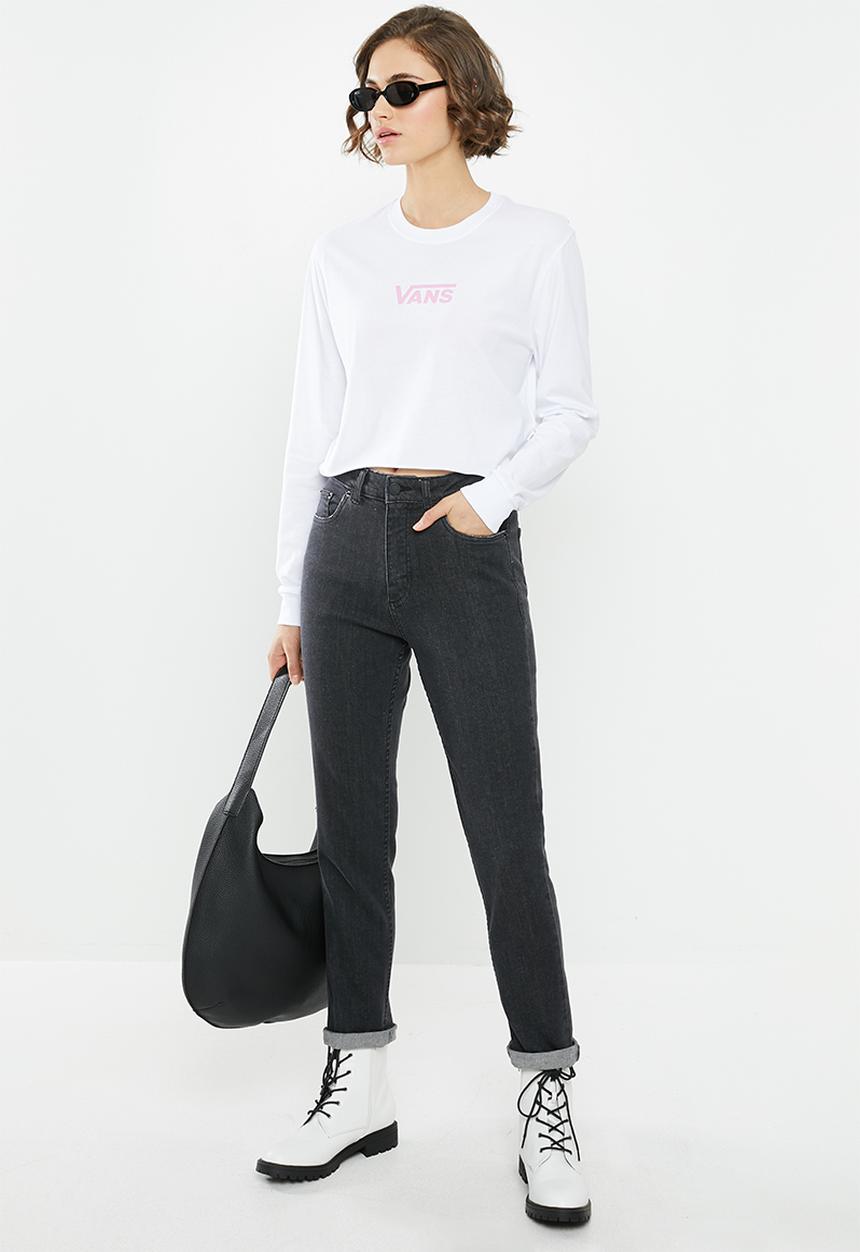 Vans - Airborne long sleeve crop - white