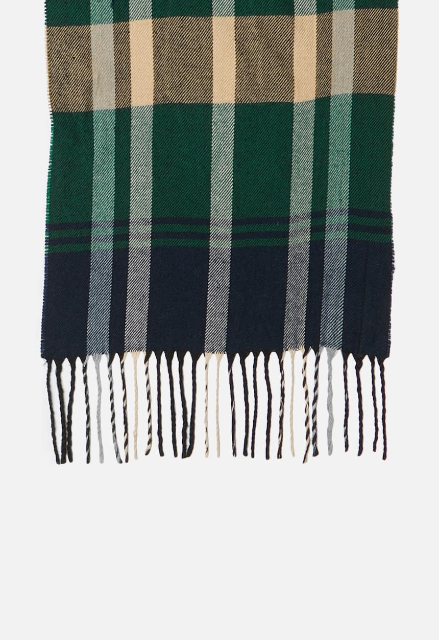 edit - Plaid blanket scarf - multi