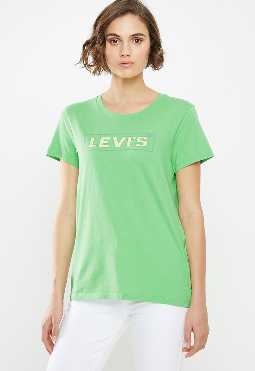 Levi’s® - The perfect tee box tab outline - green