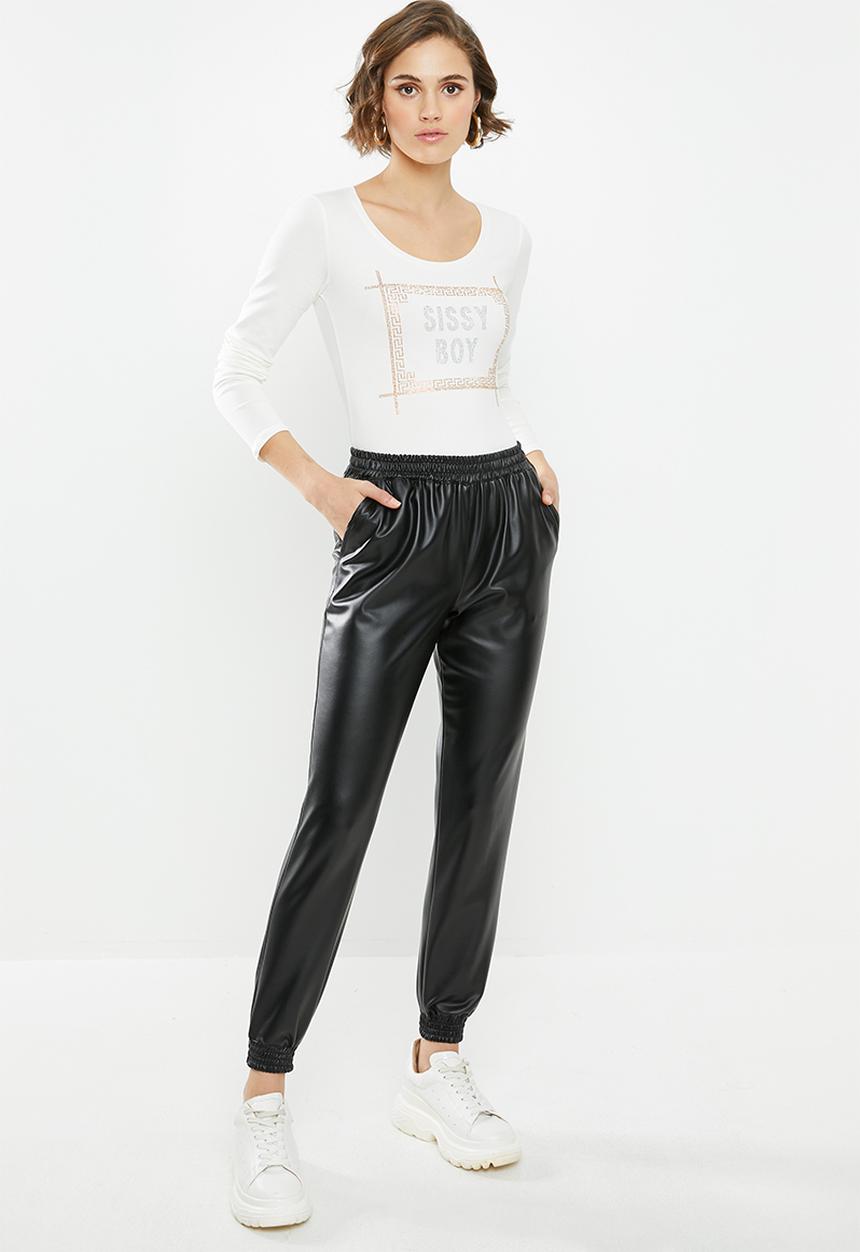 SISSY BOY - Round neck logo with bling logo - off white