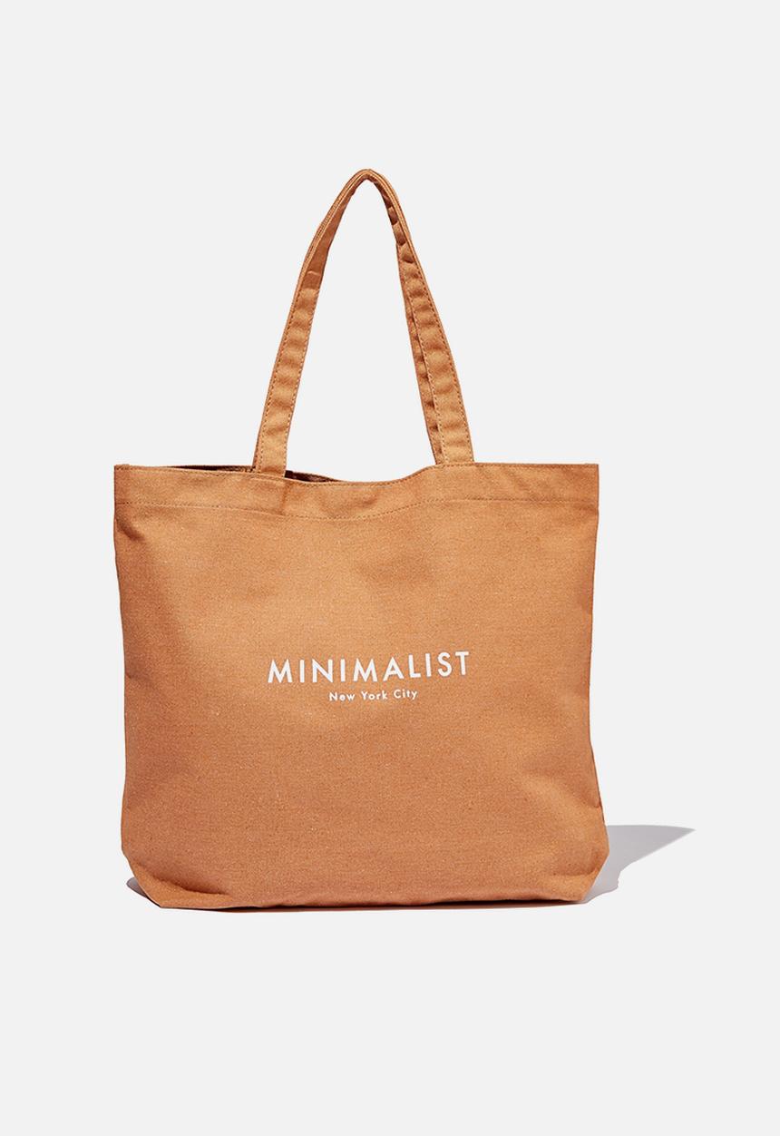 Rubi - Minimalist washed tote - caramel 