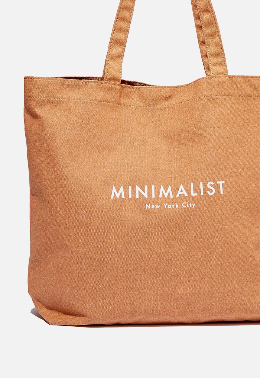 Rubi - Minimalist washed tote - caramel 