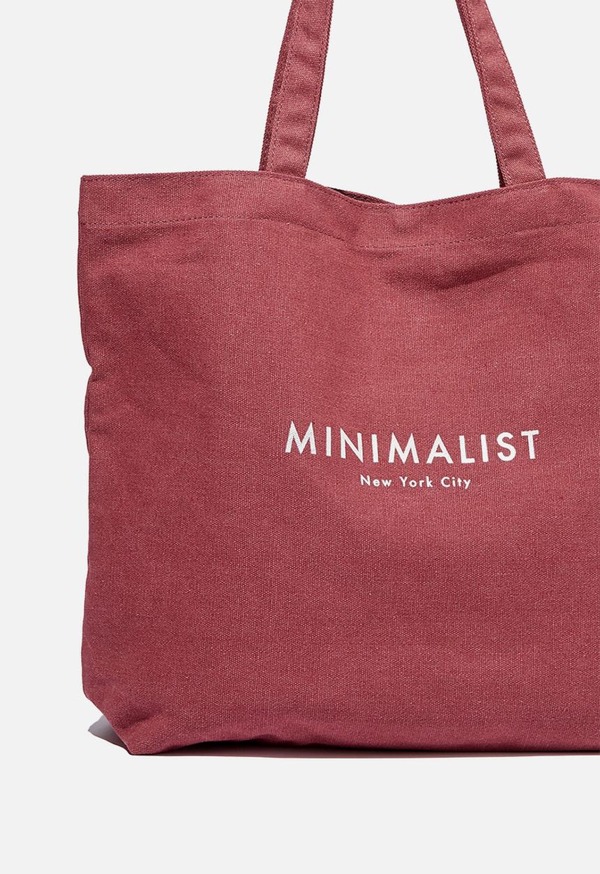 Rubi - Minimalist washed tote - wine