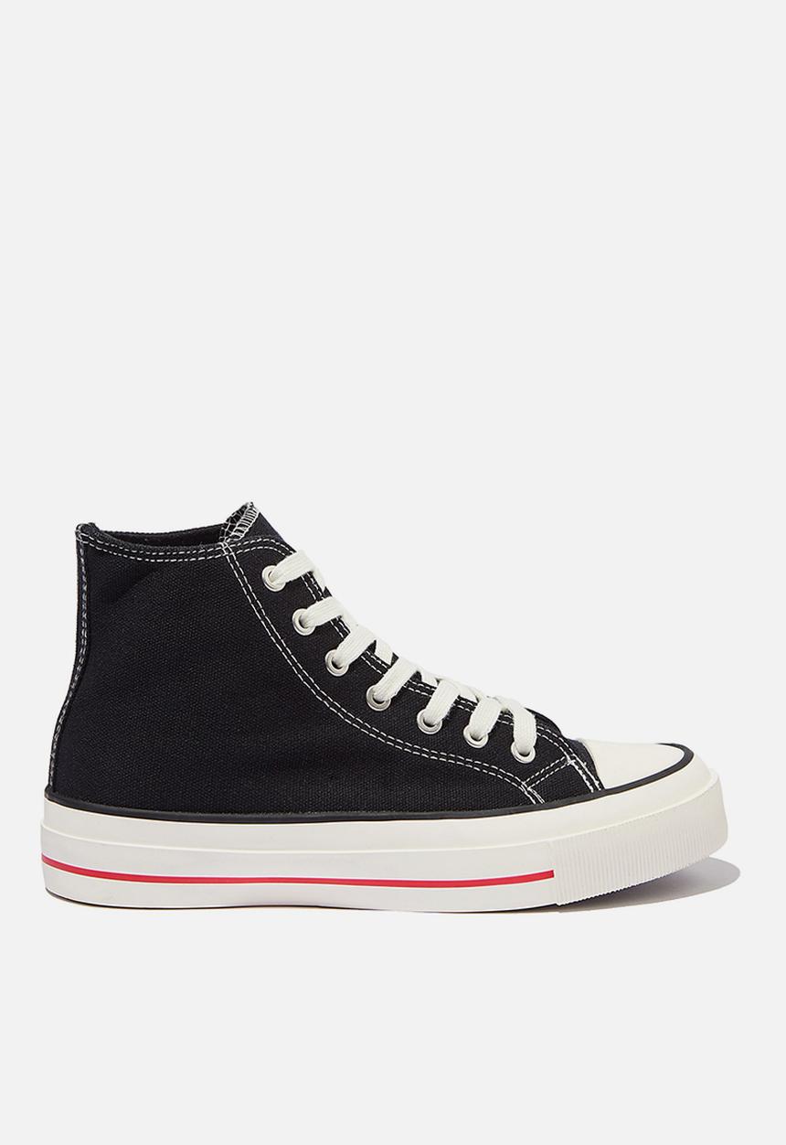 Cotton On - Britt retro high top - black