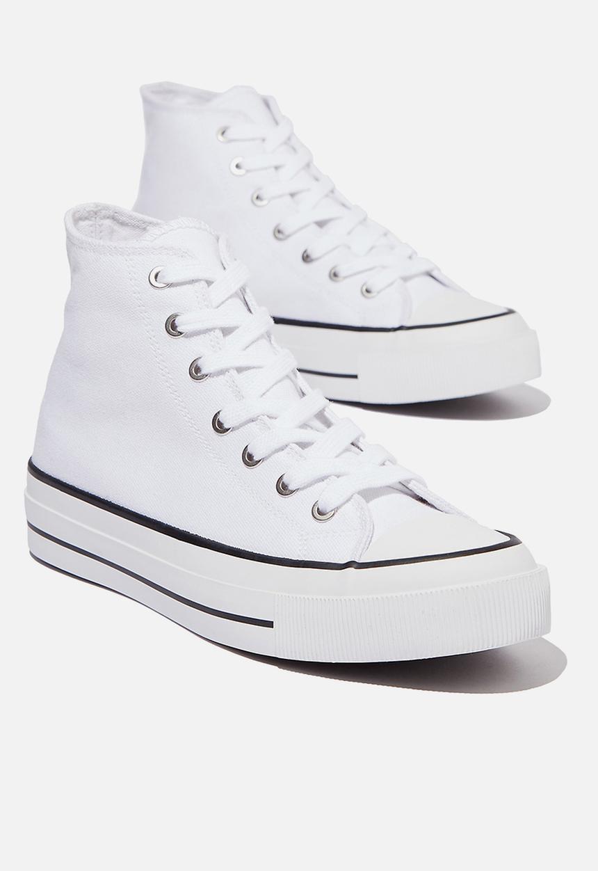 Cotton On - Britt retro high top - white