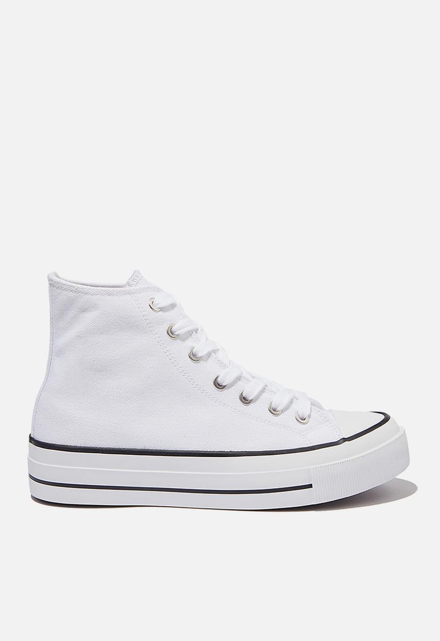 Cotton On - Britt retro high top - white