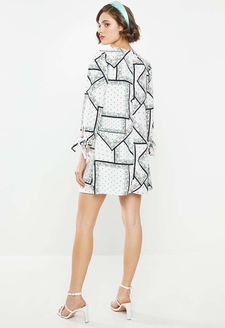 Glamorous - Geometric flower tunic - multi