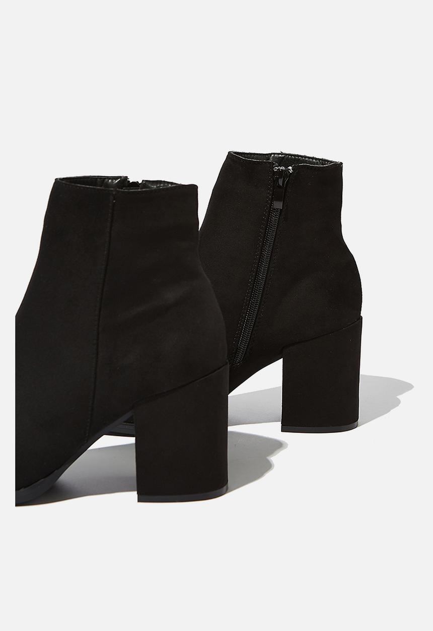 Cotton On - Amina heeled dress boot - black 