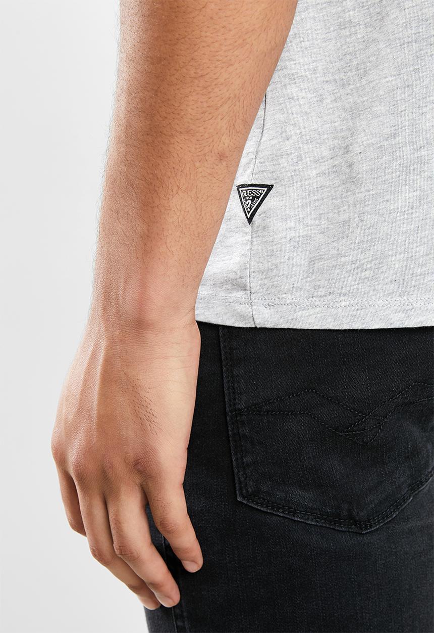 GUESS - Guess short sleeve 2 tone print tee - grey
