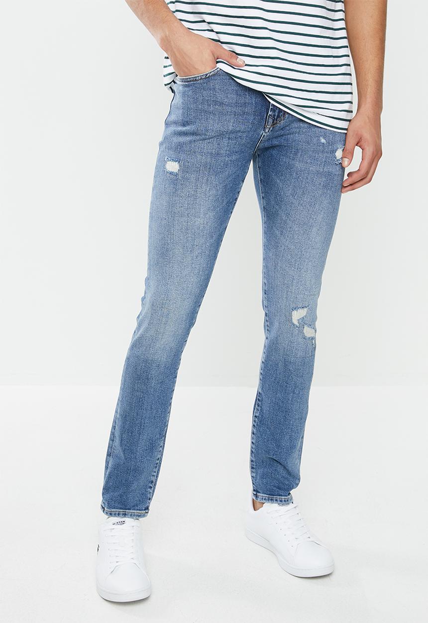 Superdry. - Tyler slim fit jeans - blue