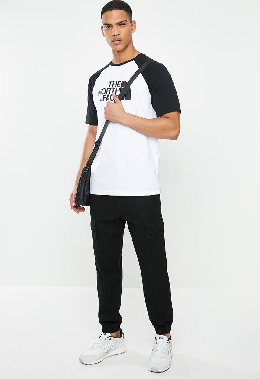 The North Face - Easy raglan tee - white & black