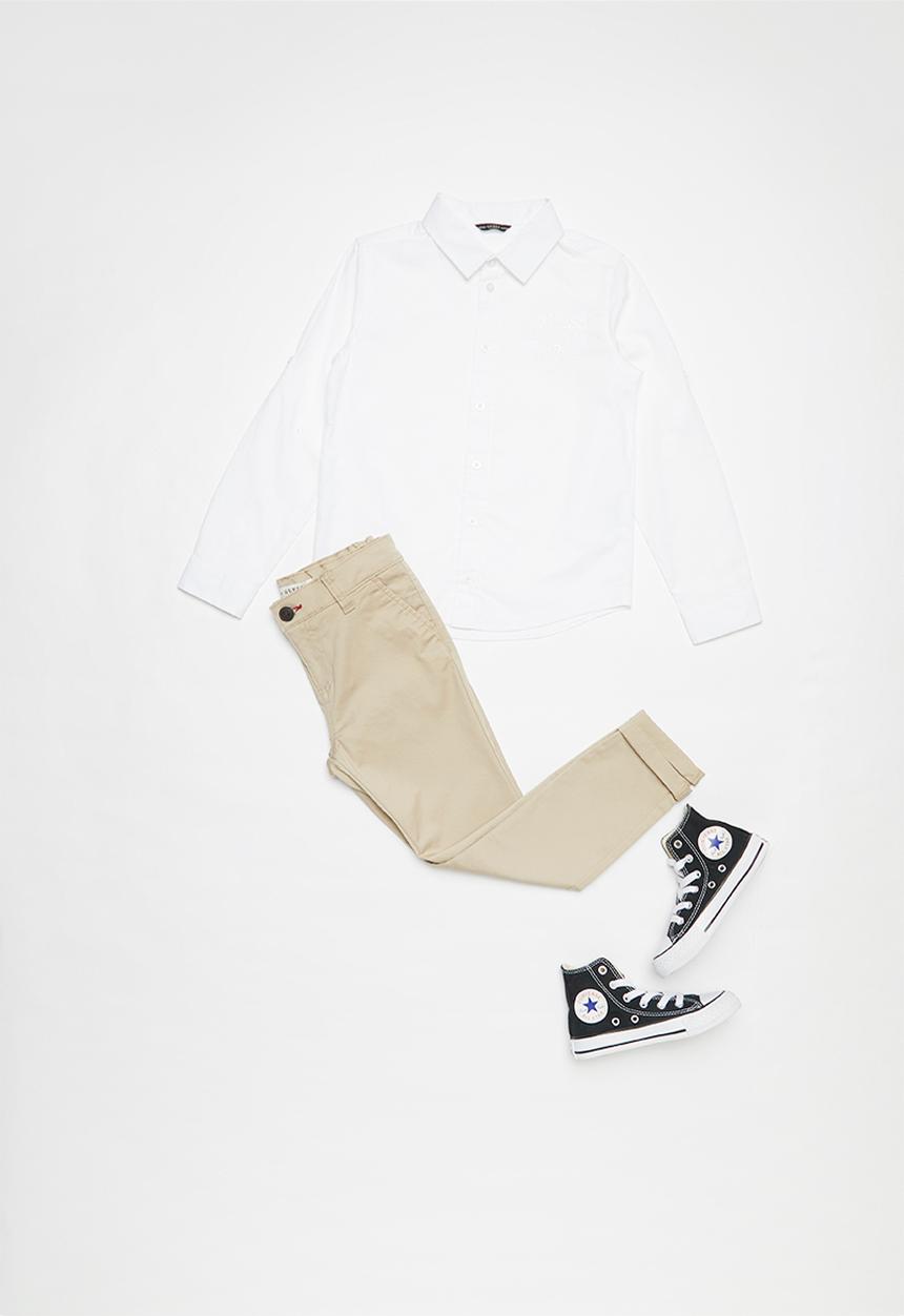 GUESS - Guess boys classic chino pants - beige