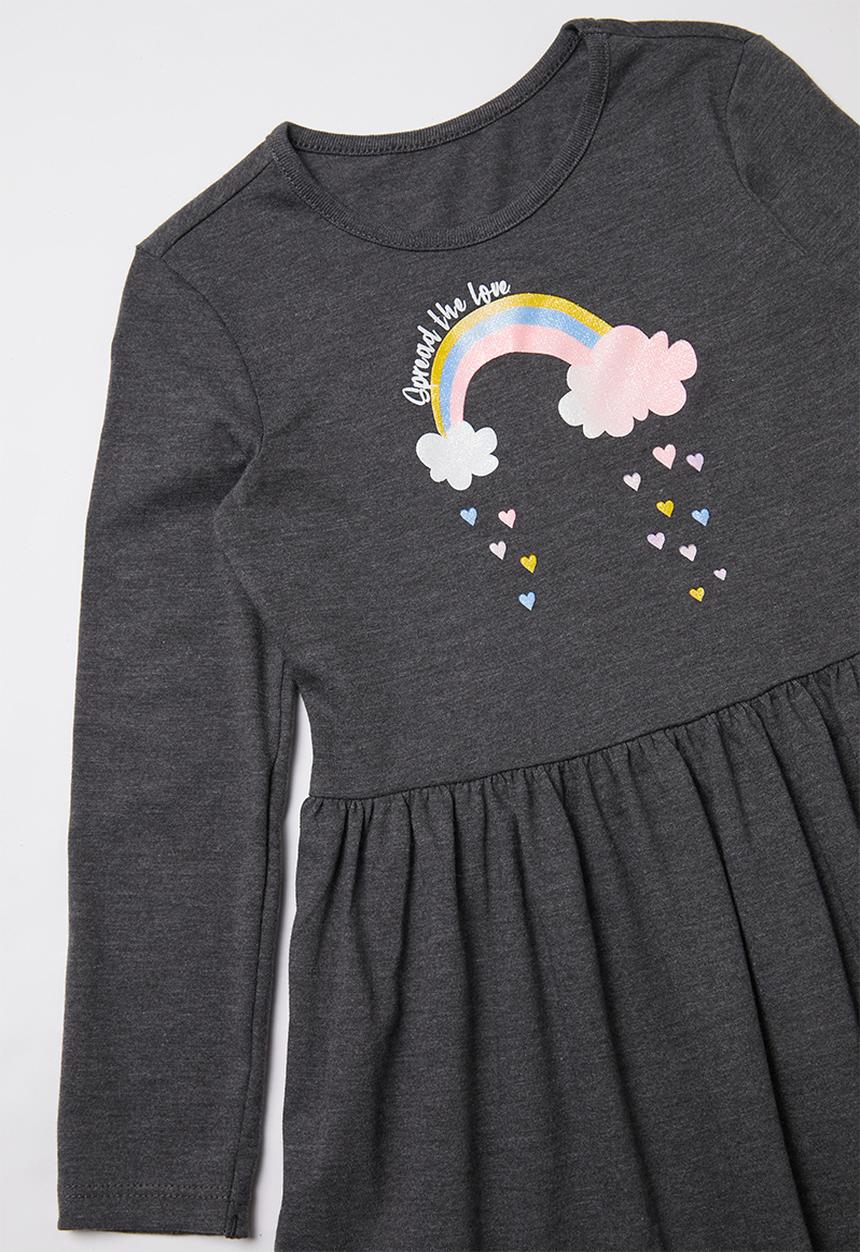 Pop Candy - 2 Pack skater dress - blue & grey